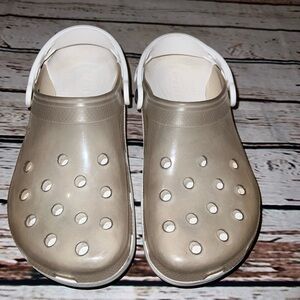 Clear  Crocs Size 7